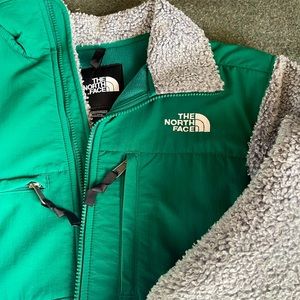 North face green retro Denali Jacket Berber